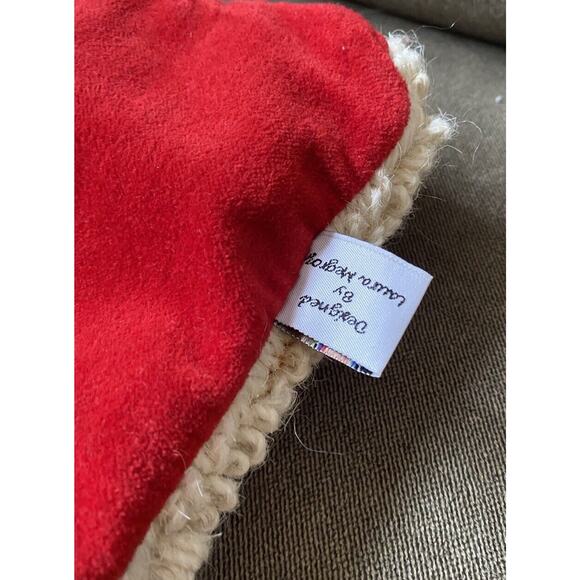 Chandler 4 Corners I Love You Heart Throw Pillow Cover Hooked Wool Laura Megroz - Picture 8 of 8